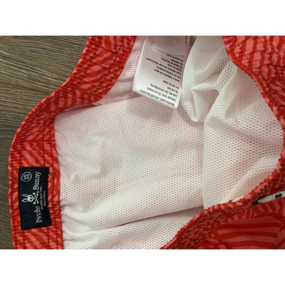 Psycho Bunny Swim Shorts Mens XS Balden Geometric Elastic Preppy Surf NEW $95 - Picture 4 of 4
